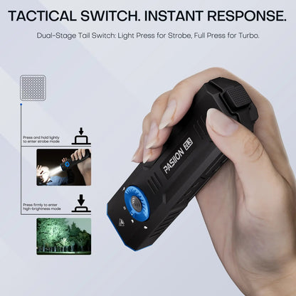 PASIION ZL3 Pro Rechargeable EDC Flashlight