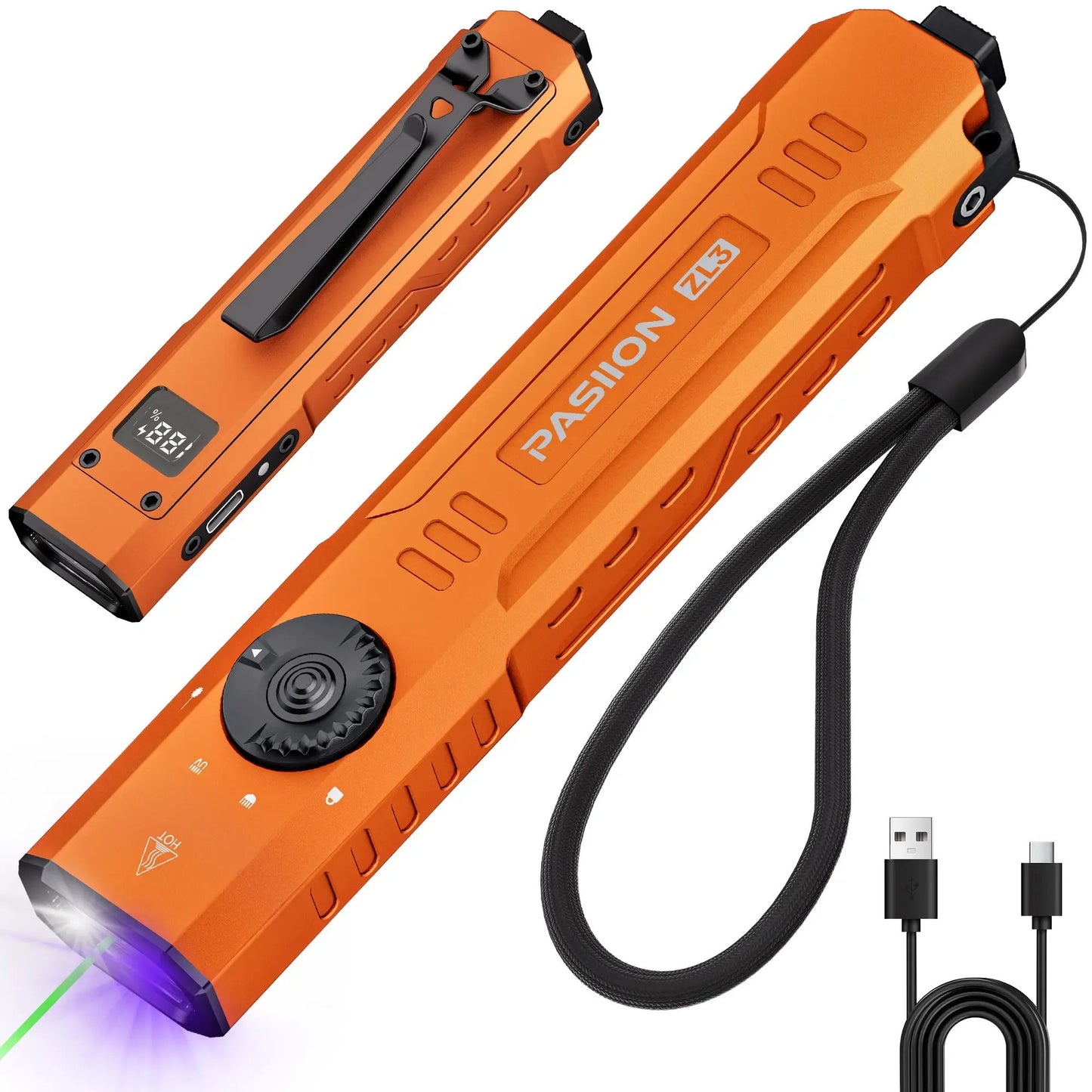 PASIION ZL3 Pro Rechargeable EDC Flashlight